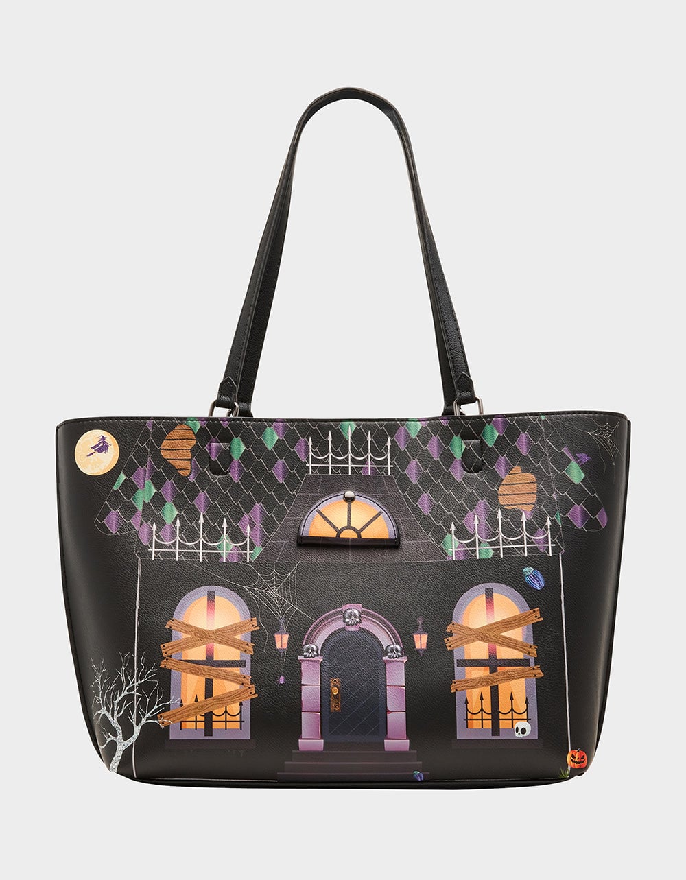 Betsey Johnson Boo and Breakfast haunted house tote bag