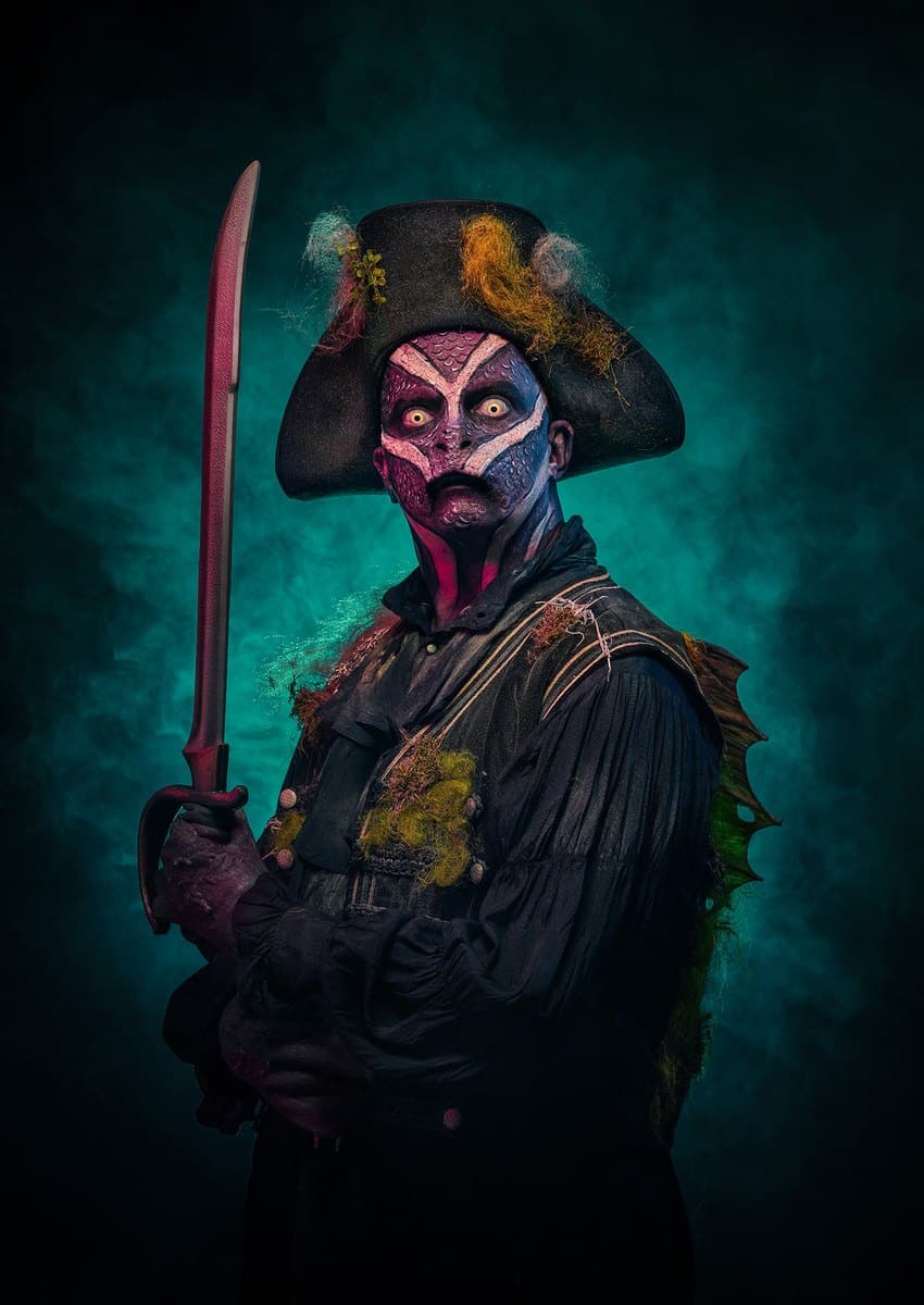A drowned sailor from Toverland's Shadows of the Sea scare zone