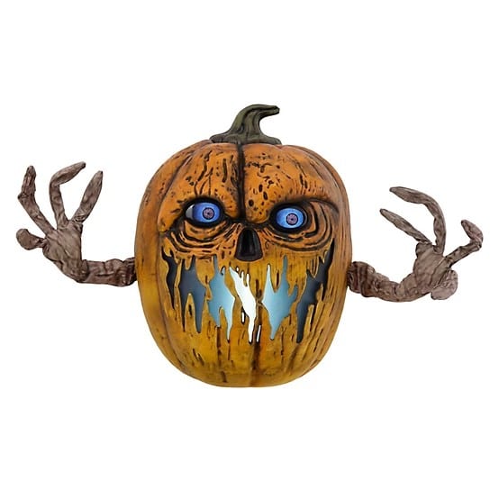The Red Shed 21 in. Light-Up Halloween Pumpkin with Animated Eyes