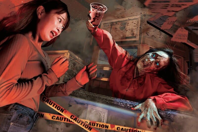 USJ Halloween Horror Nights Zombie Bar at Wharf Cafe