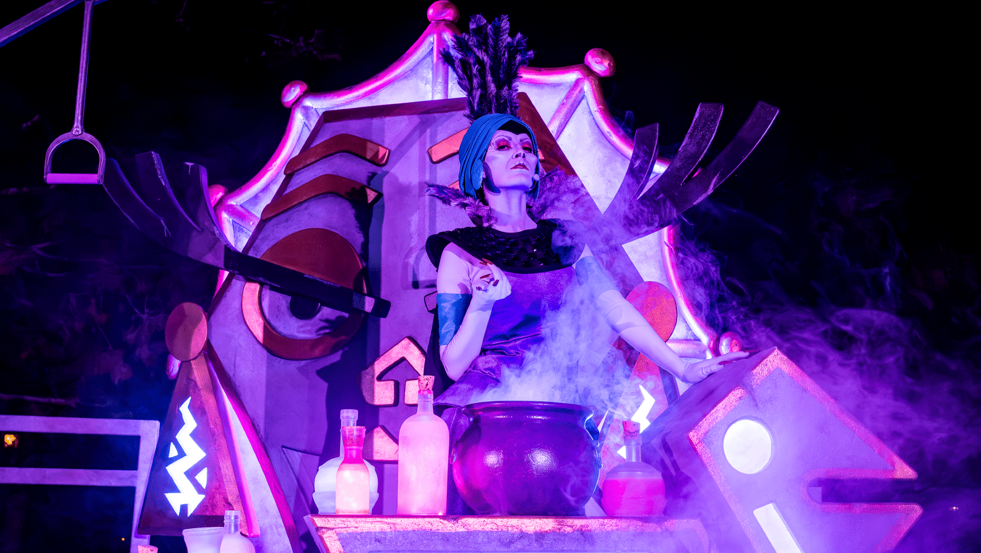 Yzma from The Emperor’s New Groove at Oogie Boogie Bash 2026